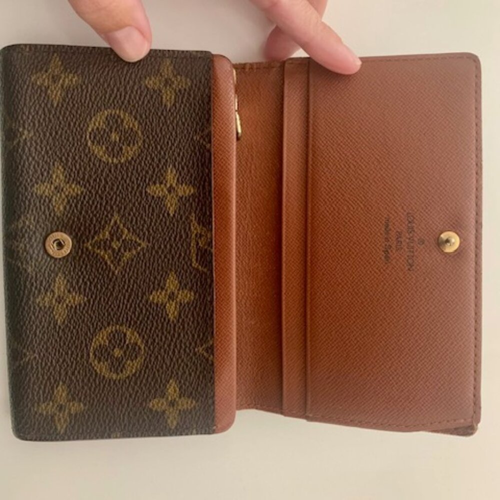 🤎 Vintage Louis Vuitton Monogram Porte Monnaie Trésor Wallet 🤎 - Picture 8 of 11